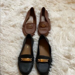 2 pairs of Coach Loafers